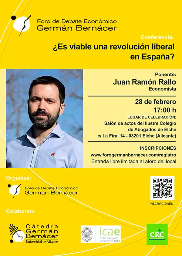 Cartel conferencia Juan Ramón Rallo